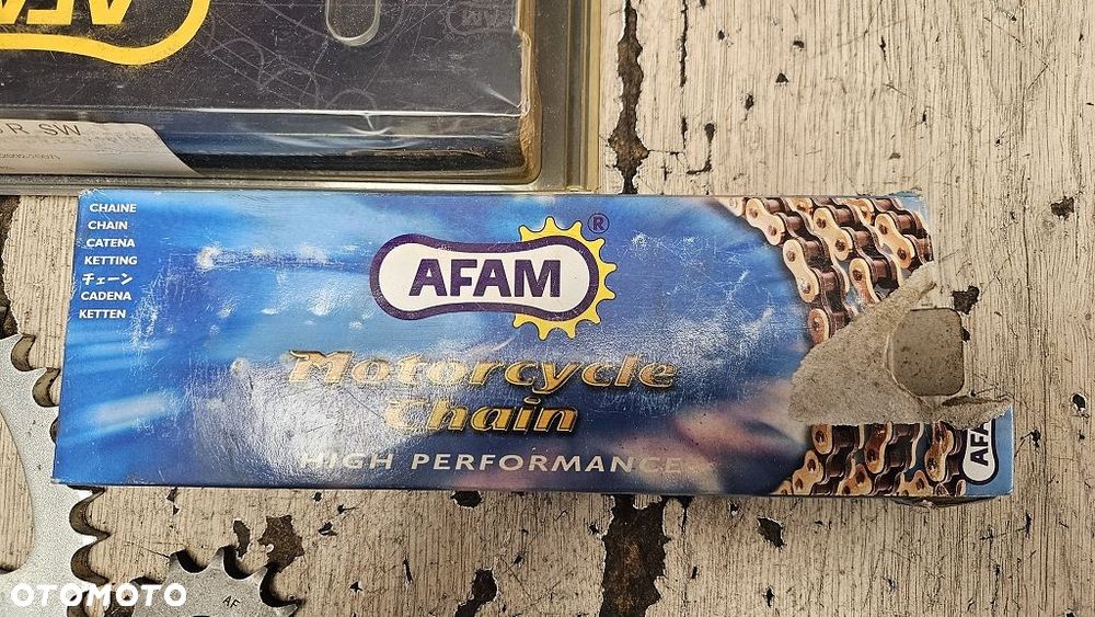 Zestaw napędowy AFAM łańcuch A428R1-G zębatki 13/49 Yamaha TT 125 R - 2