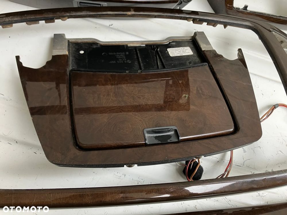 DEKORY LISTWY DREWNO BMW E65 CIEMNE POŁYSK - 12