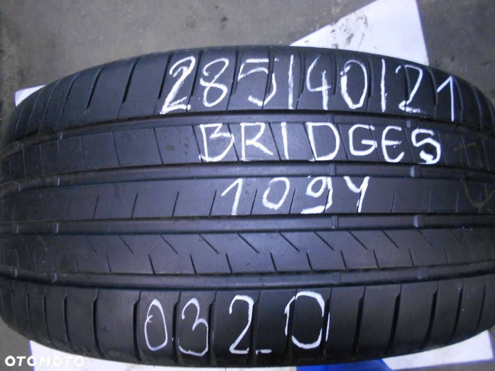 OPONA POJEDYNKA 285/40R21 BRIDGESTONE ALENZA 001 DOT 0320 7.2MM - 1
