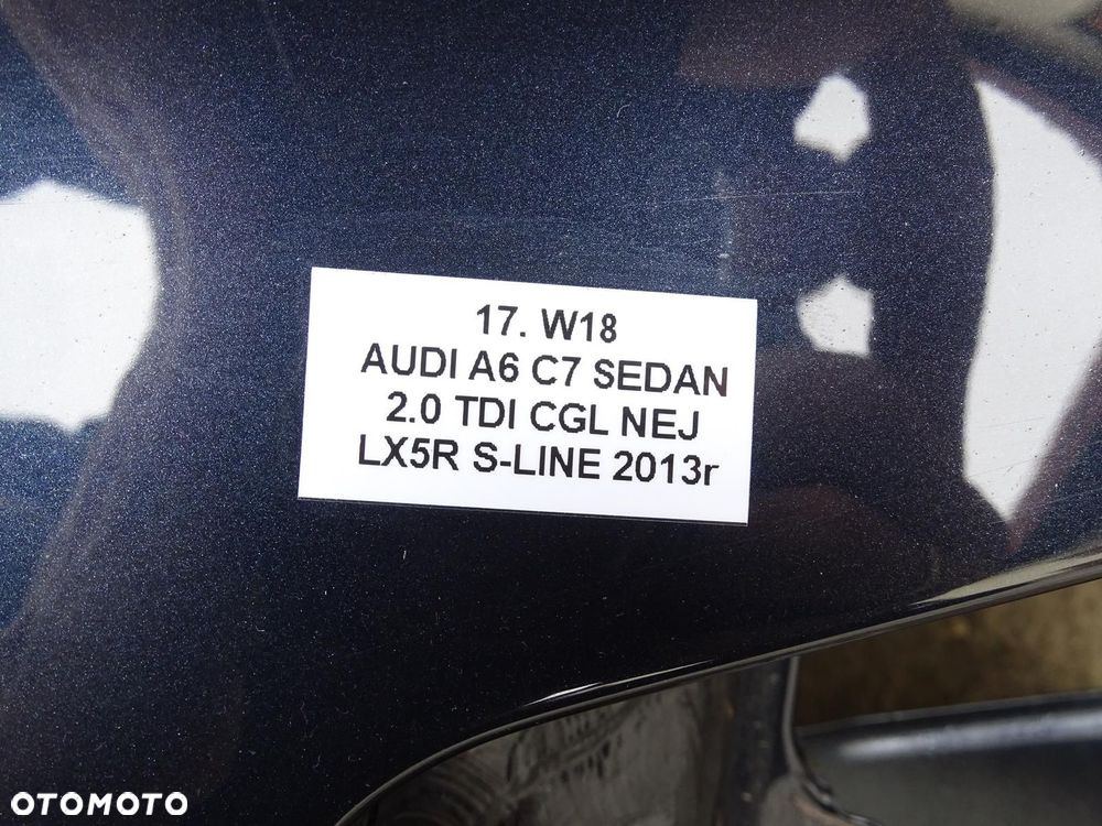 KLAPA TYŁ TYLNA BAGAŻNIKA LX5R AUDI A6 C7 4G 11-14r SEDAN - 16