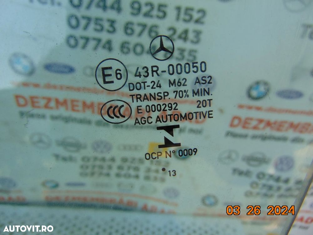 Geam Usa Mercedes CLA w117 geamuri usi stanga dreapta - 3