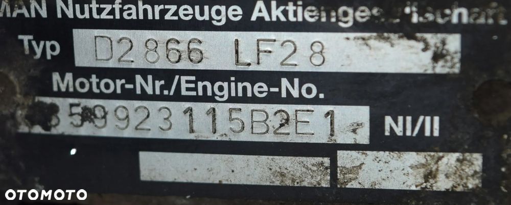 BLOK SILNIKA MAN TGA D2866 LF28 409KM EURO 3 * - 2