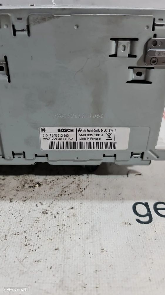 Auto Rádio VW Polo Jetta Golf 5M035186J Original - 4