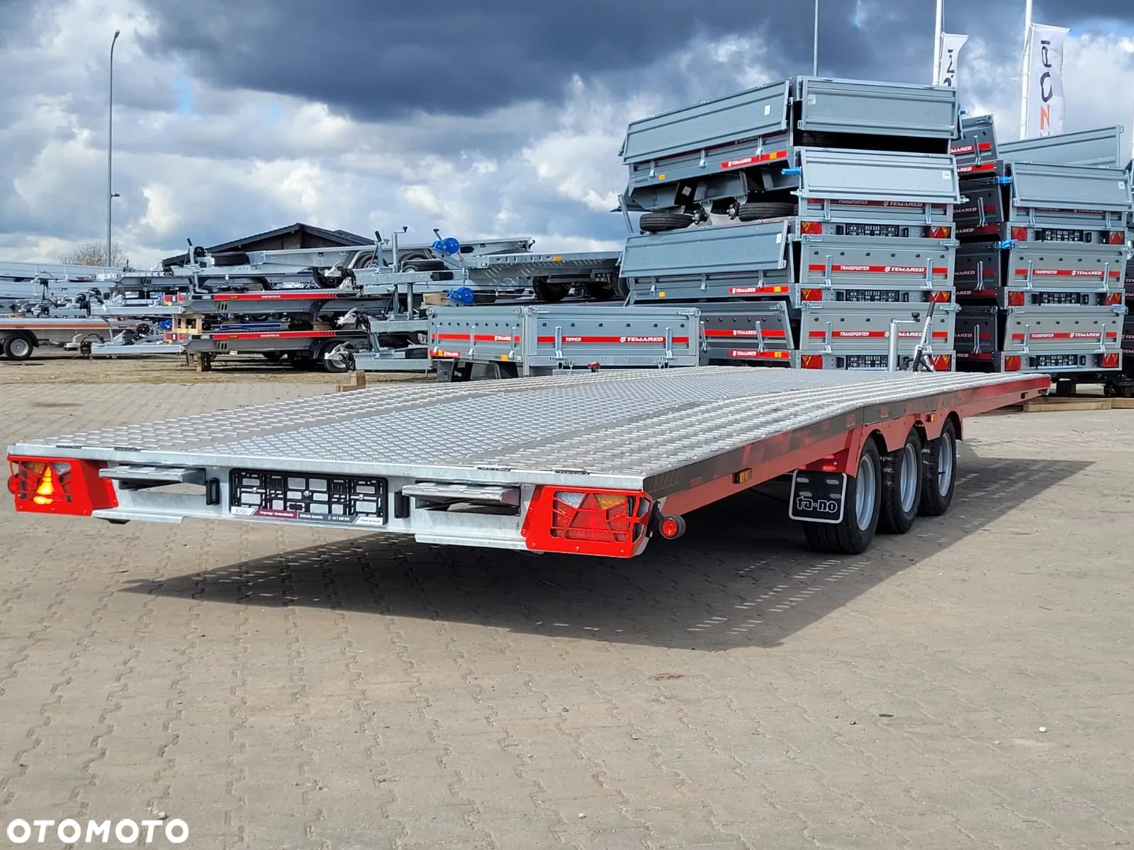 TA-NO Dostawa Laweta raz łamana 600x210cm DMC3500kg BARDZO NISKA wypełnienie blacha alu - 4