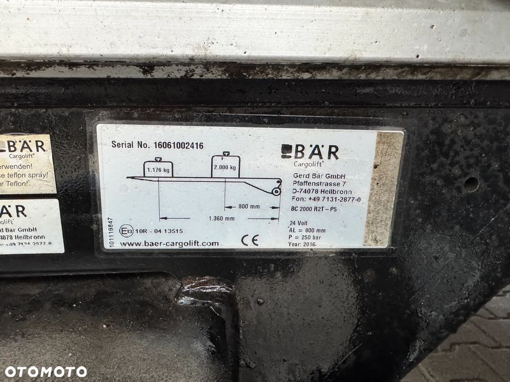 Krone Chłodnia,Doppelstock, Vector 1950, Winda BAR - 20