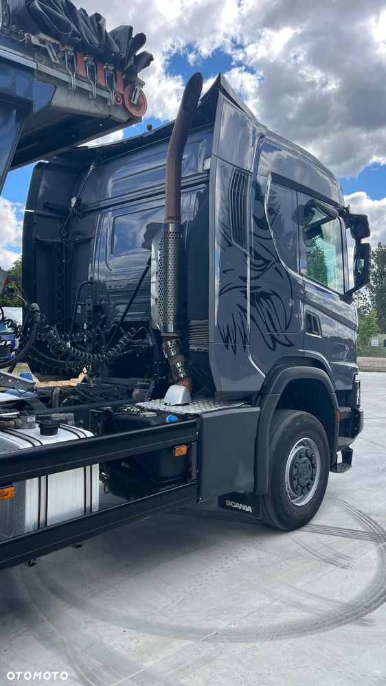 Scania G500 Nex Gen 4x4 stały napęd, skrzynia redukcyjna, biegi terenowe, kabina z łóżkiem, hydraulika do wywrotu, z Niemiec, opticruise ze sprzęgłem SCANIA 4x4 XT G500 ciągnik (nie Mercedes AROCS Volvo Man itp) - 9