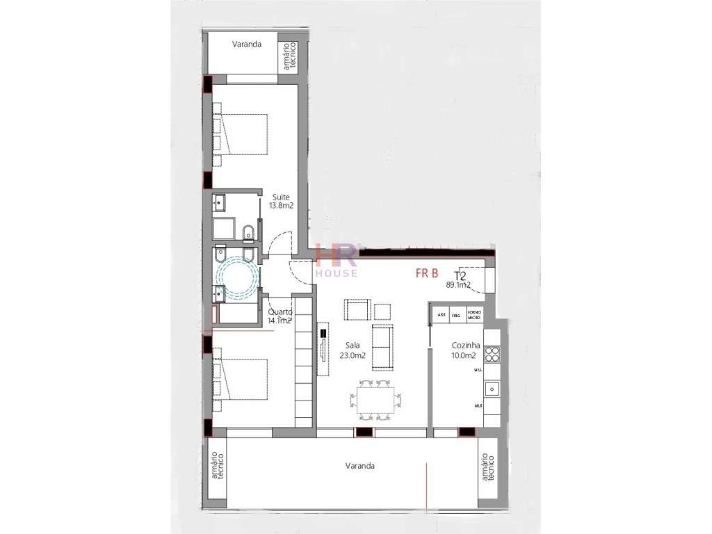 Vende-se T2 em inicio de construção Quinta da Portela - Grande imagem: 2/3