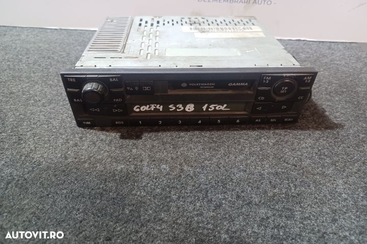 Radiocasetofon 1J0035186D  CU COD Volkswagen VW Golf 4 [1997 - 2006] - 1