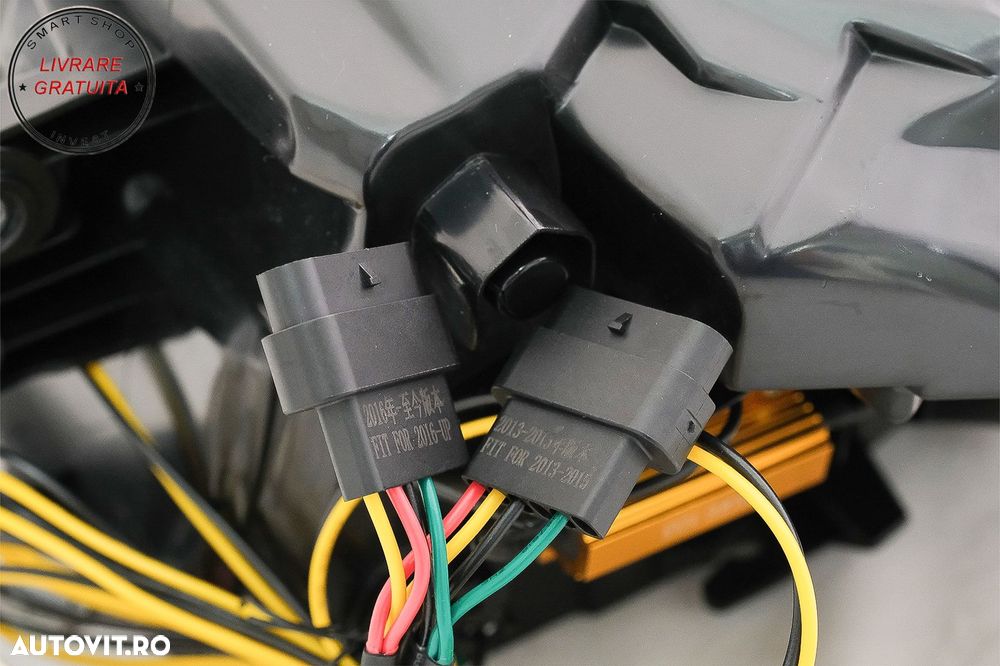 Stopuri LED M Look Black Line BMW Seria 3 F30 (2011-2019) LCI Design cu Semnal Din- livrare gratuita - 19