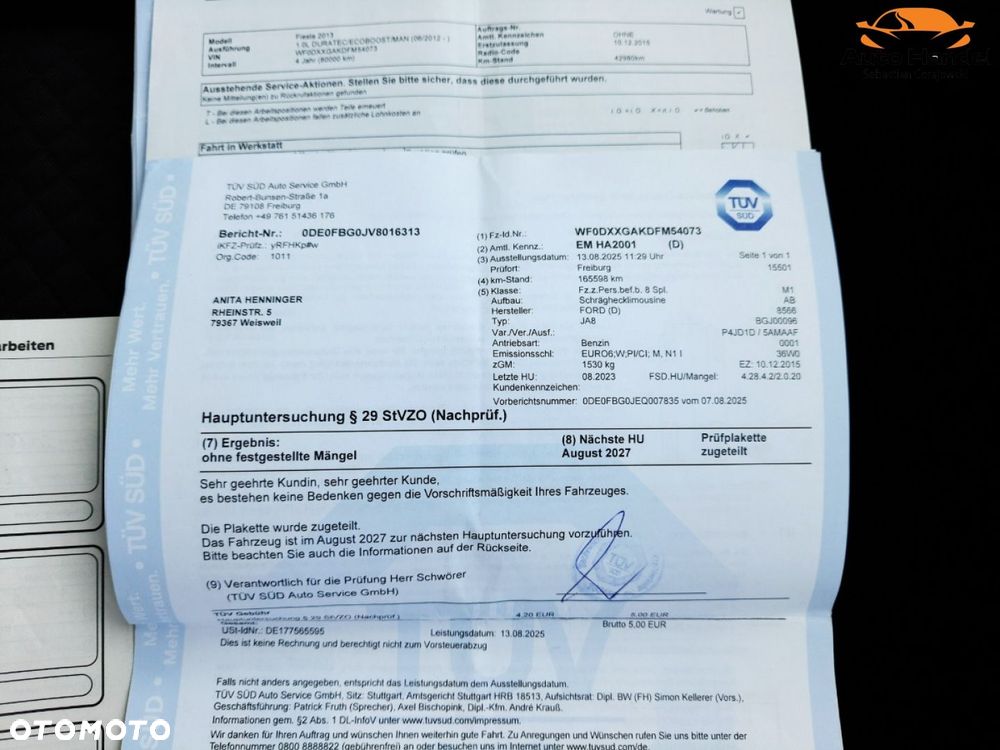 Ford Fiesta 1.0 Silver X (Trend) EU6 - 9