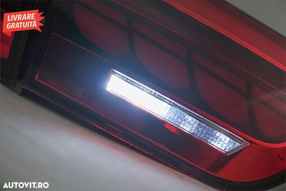 Stopuri OLED BMW Seria 4 F32 F33 F36 M4 F82 F83 (2013-03.2019) Rosu Clar cu Semnal- livrare gratuita - 15