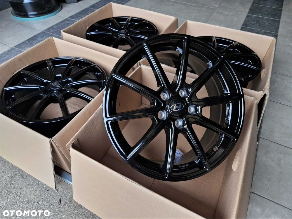 Alufelgi 17 5x114,3 Hyundai i30 i40 ix35 Tucson Santa Fe Czarne ! 701# - 3