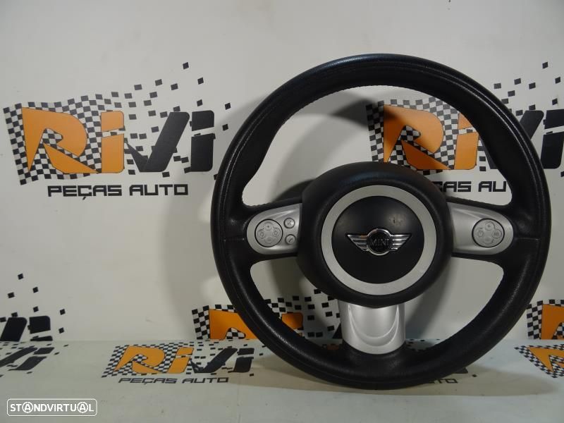 Volante Mini Mini (R56)  Volante Mini R56 De 3 Braços Em Pele - 1