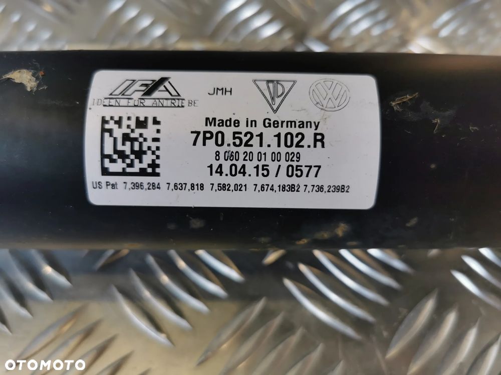 VW TOUAREG 7P 10-18R WAL NAPEDOWY TYL 3.0 TDI 7P0521102 R - 7