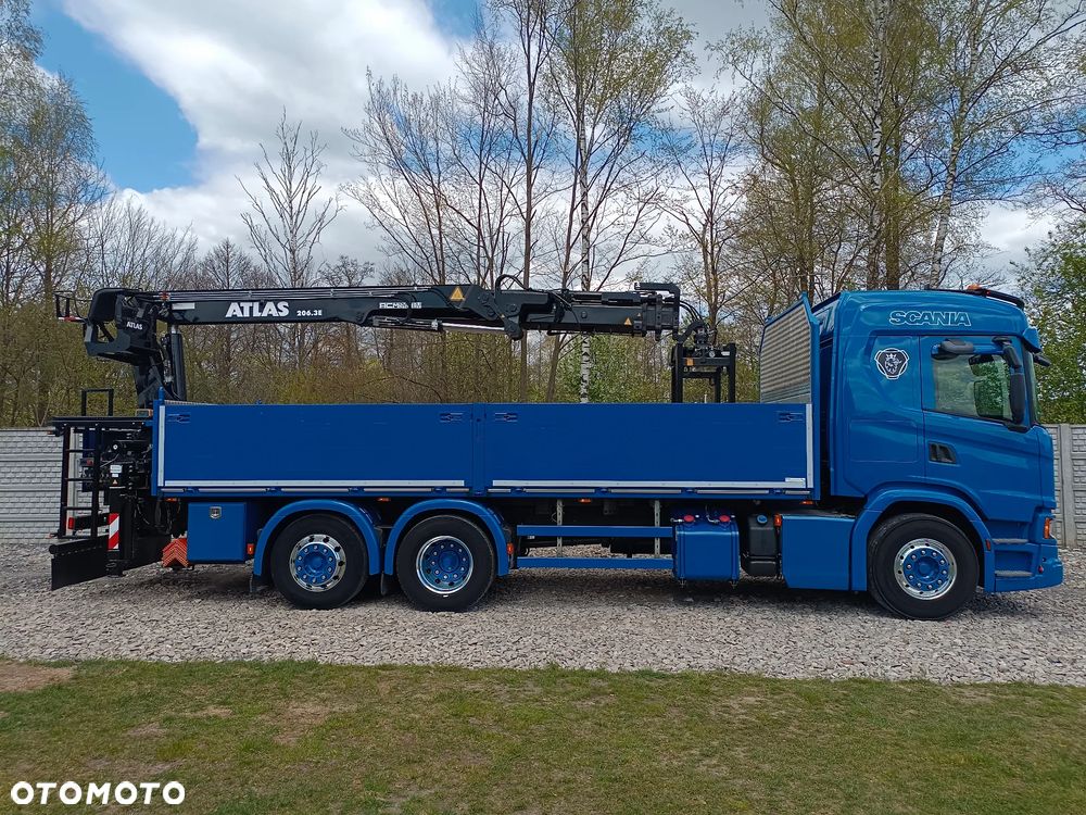 Scania ''S''  G 450* 6x2*+DŻWIG KRAN HDS ATLAS 206.3VE  WYSÓW 11,2m * Sterowanie Radiowe* ROTATOR* CHWYTAK do PALET* Skrzynia 6.8m* 298000km - JAK NOWA* z NIEMIEC - 27