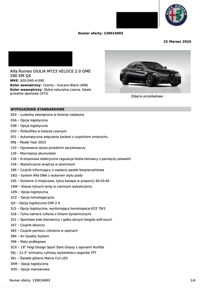 Alfa Romeo Giulia 2.0 Turbo Veloce Q4 - 4