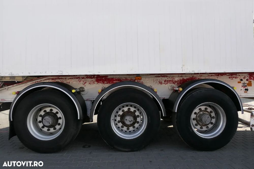 Benalu CAMION BASCULANTE ALUMINIU / 75 M3 / UȘĂ clapete / AXIE ELEVABILĂ - 12