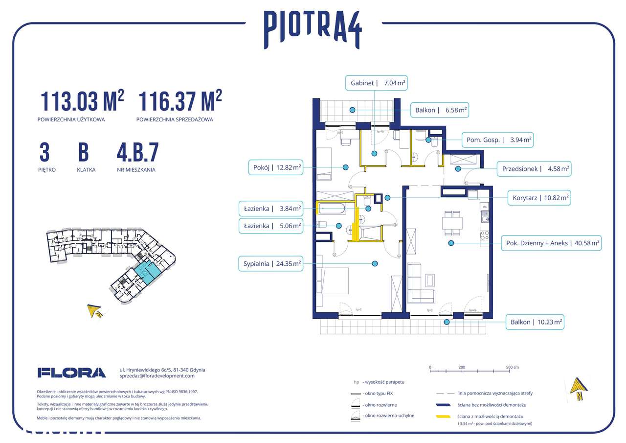 4-pokojowe mieszkanie 113m2 + balkon Bez Prowizji - Pełny obrazek: 2/11