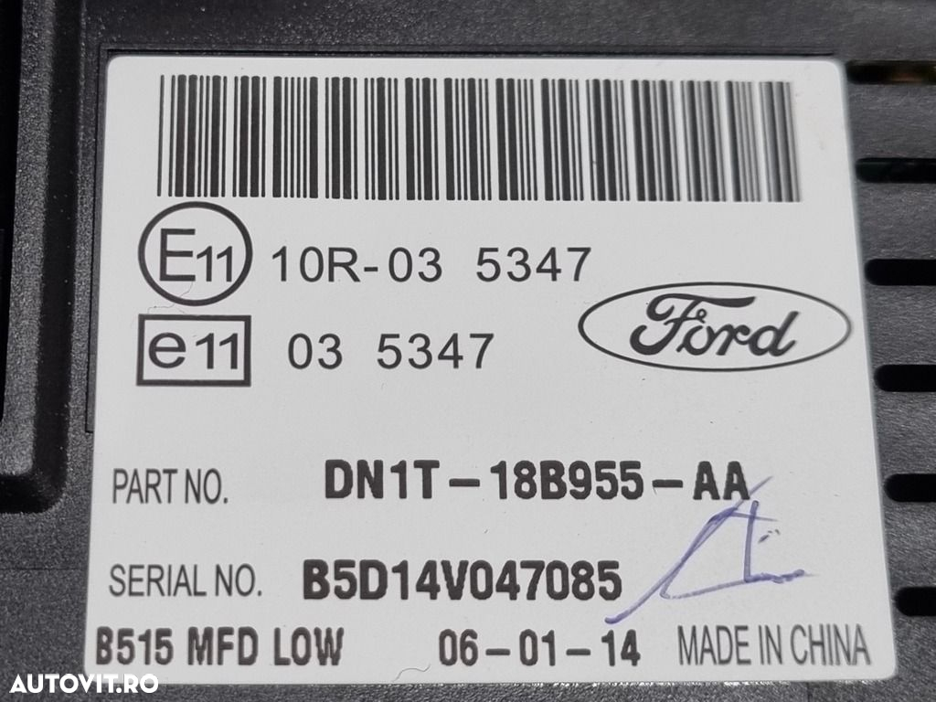 Afisaj bord Ford Ecosport 2013 - 2017 (1258) Dn1t18b955aa - 3