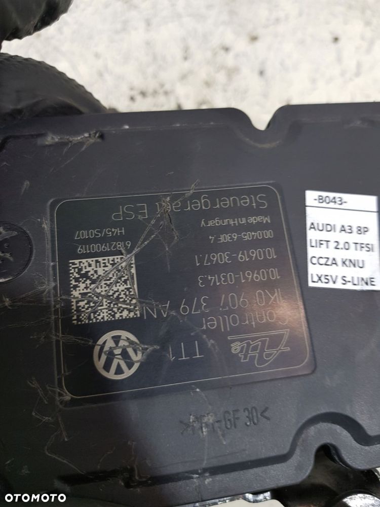 pompa abs sterownik 1k0614517bd audi a3 8p lift 08r 2.0 tfsi eur - 8