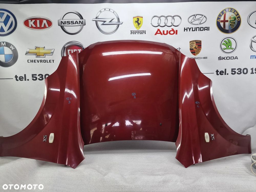 DAEWOO LACETTI 02- LEWY / PRAWY BŁOTNIK , KOLOR BORDO METALIK , NR AUKCJI NM124 - 1