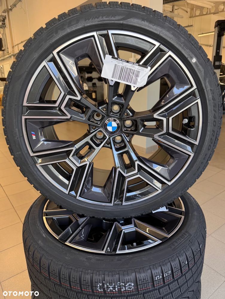NOWE Oryginalne koła zimowe 20" BMW 939M 5 i5 G60 G61 245/40R20 275/35R20 - 1