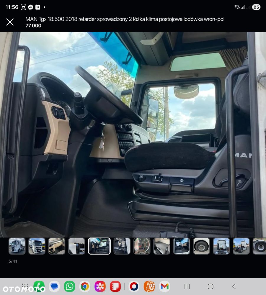 MAN Tgx 18.500 mały przebieg 2017 retarder sprowadzony 2 łóżka serwis lodówka wron-pol - 5