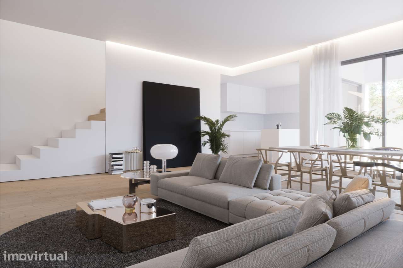 Moradia Geminada V4 de Arquitetura Moderna | Entroncamento - Grande imagem: 2/5