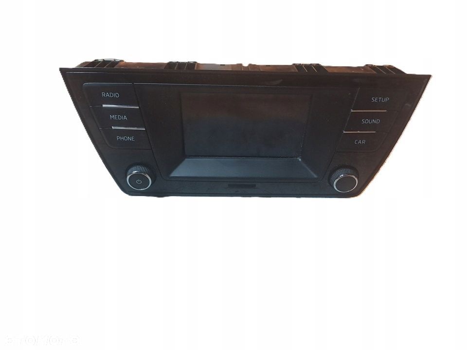 skoda fabia iii 14-20r radio radioodtwarzacz oryg 6v0035871 - 1