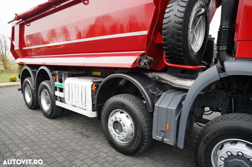 Mercedes-Benz AROCS 4145 / 8x6 / BASCULABILĂ PE SPATE / SKIBICKI / CUTIE DE VITEZE MANUALĂ / ANVELOPE NOI - 18