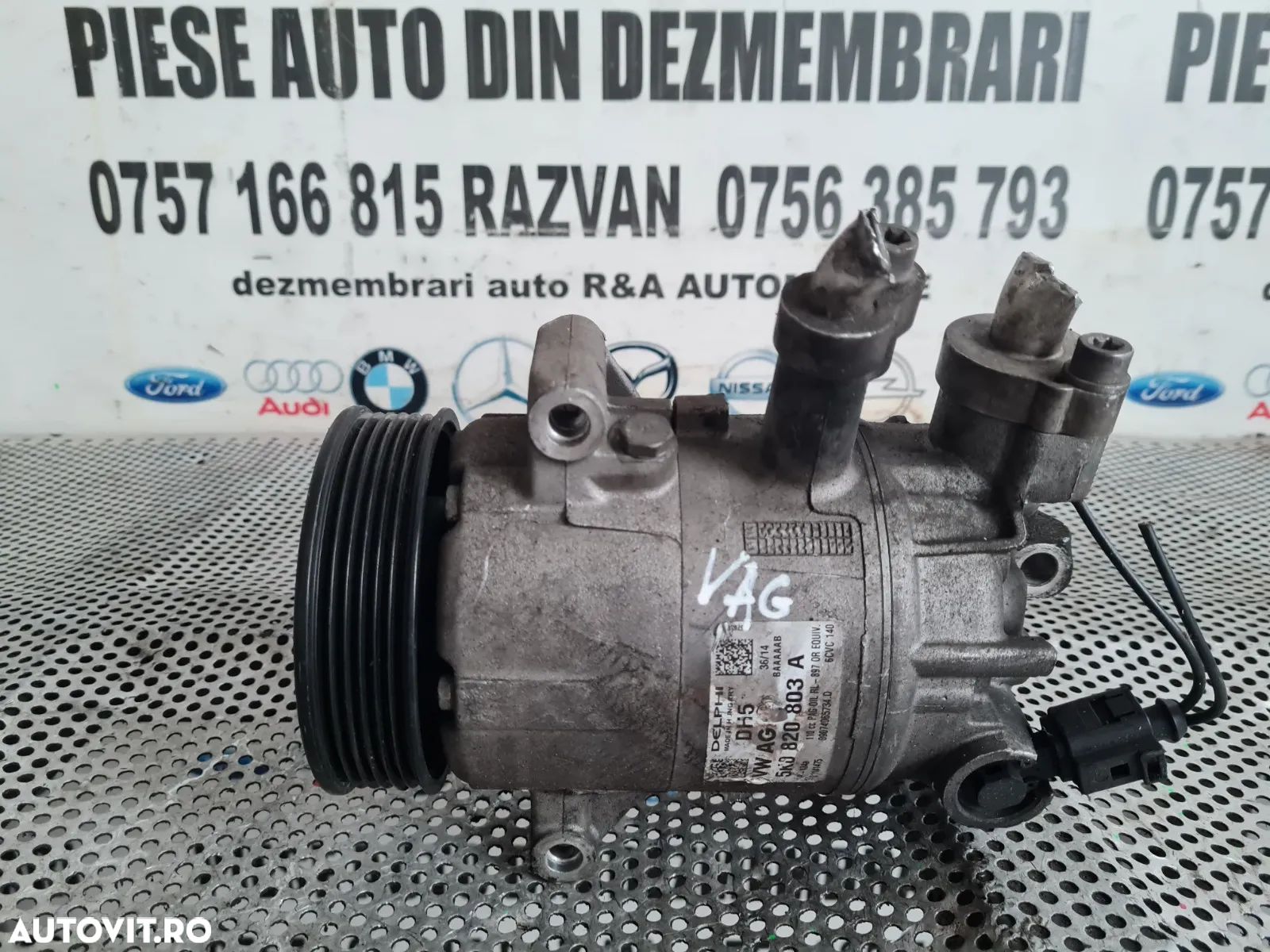 Compresor Clima AC Aer Conditionat Vw Seat Skoda 2.0 Tdi Euro 5 Cod 5KA Passat B7 CC Golf Touran Je - 1