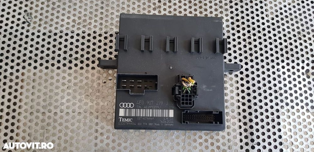 Calculator Modul Confort Audi A8 An 2004-2008 Cod 4E0907279J - 1