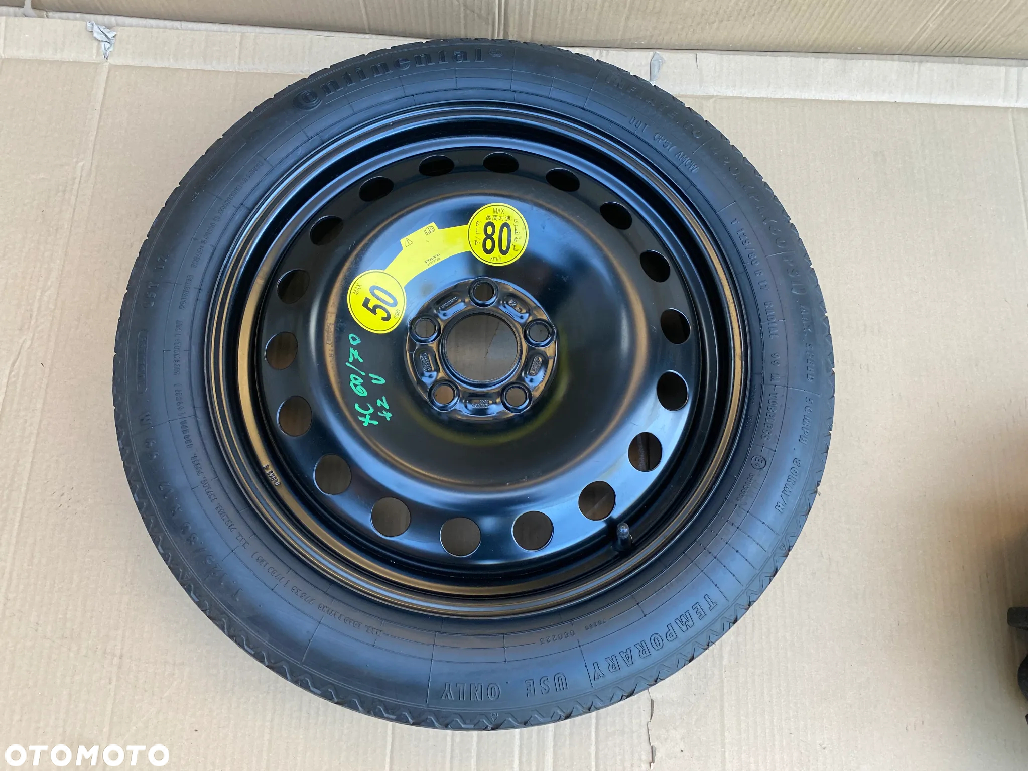 Koło Zapasowe Dojazdowe Volvo XC60 XC70 II V70 III S80 II V60 S60 II  + ZESTAW szybka wysyłka - 4