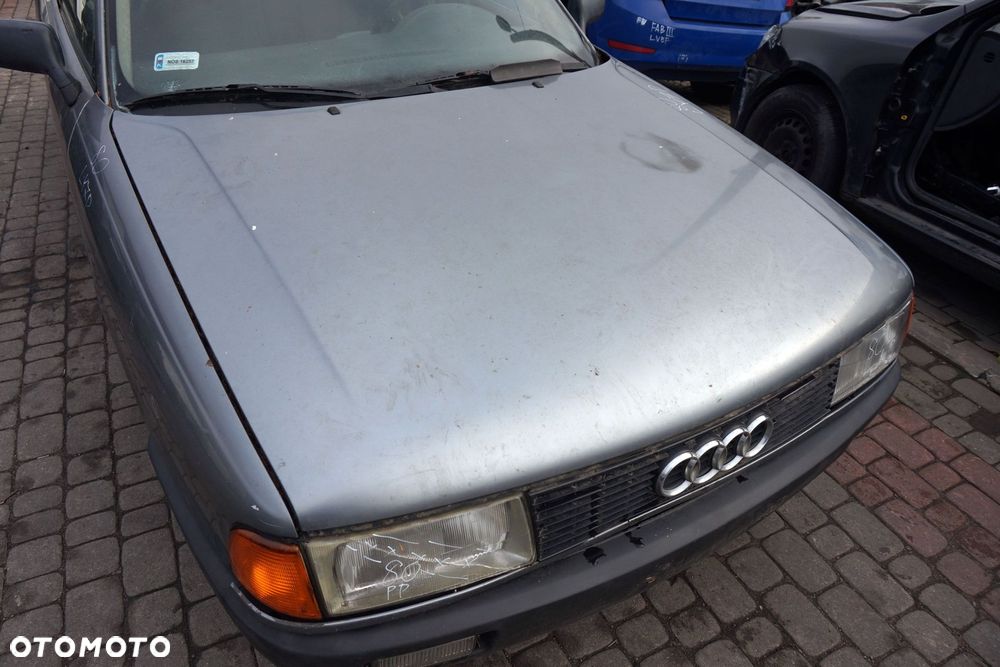 MASKA ZDERZAK BŁOTNIKI LAMPY 80 B3 LY7P  AUDI 1986-1991 SZARY PRZÓD KOMPLETNY - 3