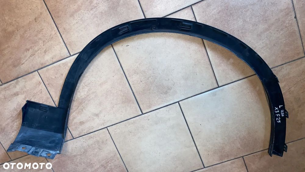 LISTWA OSŁONA BŁOTNIKA LEWY PRZÓD 7210081 BMW X3 F25 LEKKO USZKODZONA - 2