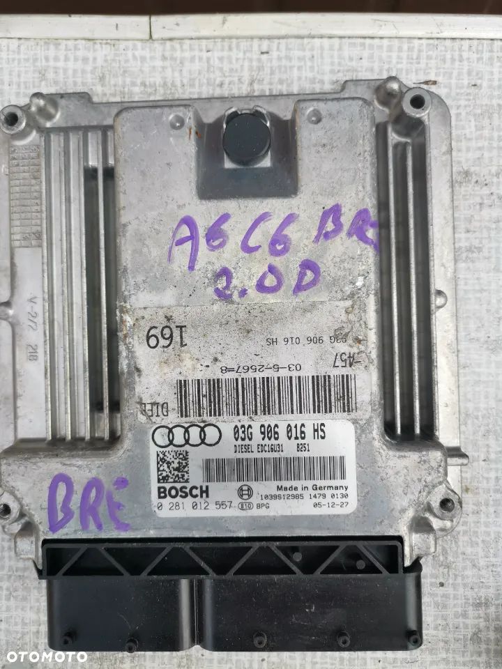 STEROWNIK SILNIKA AUDI A6 C6 03G906016HS - 1