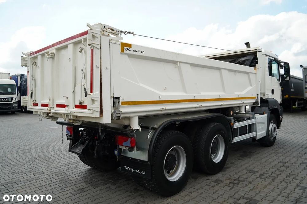 MAN TGS 26.460 / 6X4 / 3 STRONNA WYWROTKA / HYDROBURTA / CZOŁOWNICA  / AUTOMAT / - 14