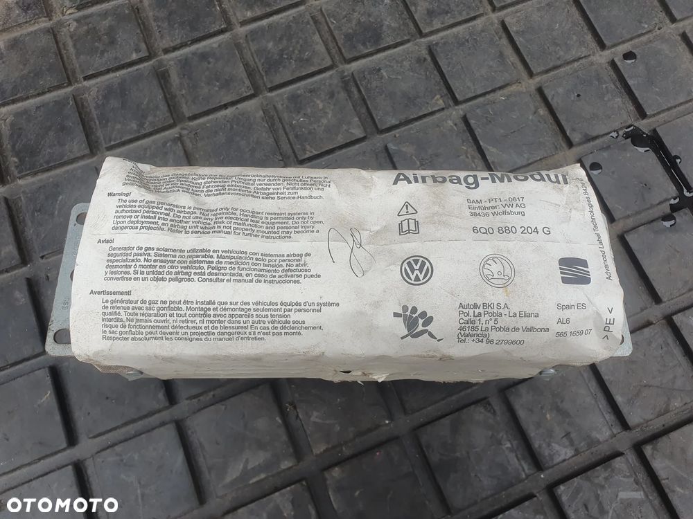 AIRBAG PODUSZKA PASAŻERA SEAT IBIZA III 3 6Q0880204G EUROPA - 1