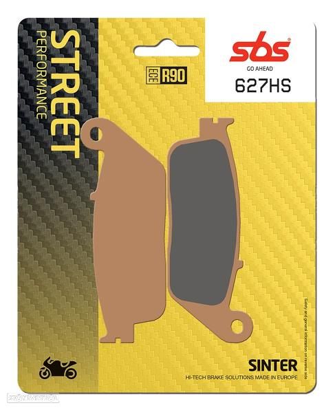 pastilha travao sbs 627hs sinter frente - 1