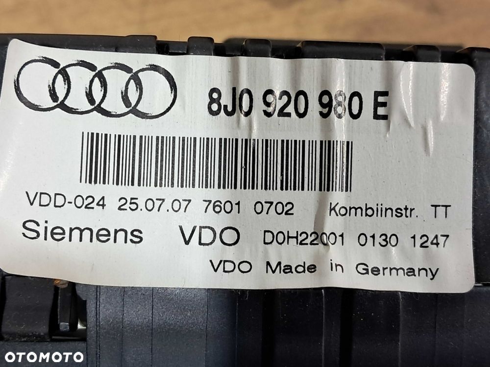 Zestaw startowy rozruchowy do odpalenia AUDI TT 8J 2.0 TFSI BWA - 6