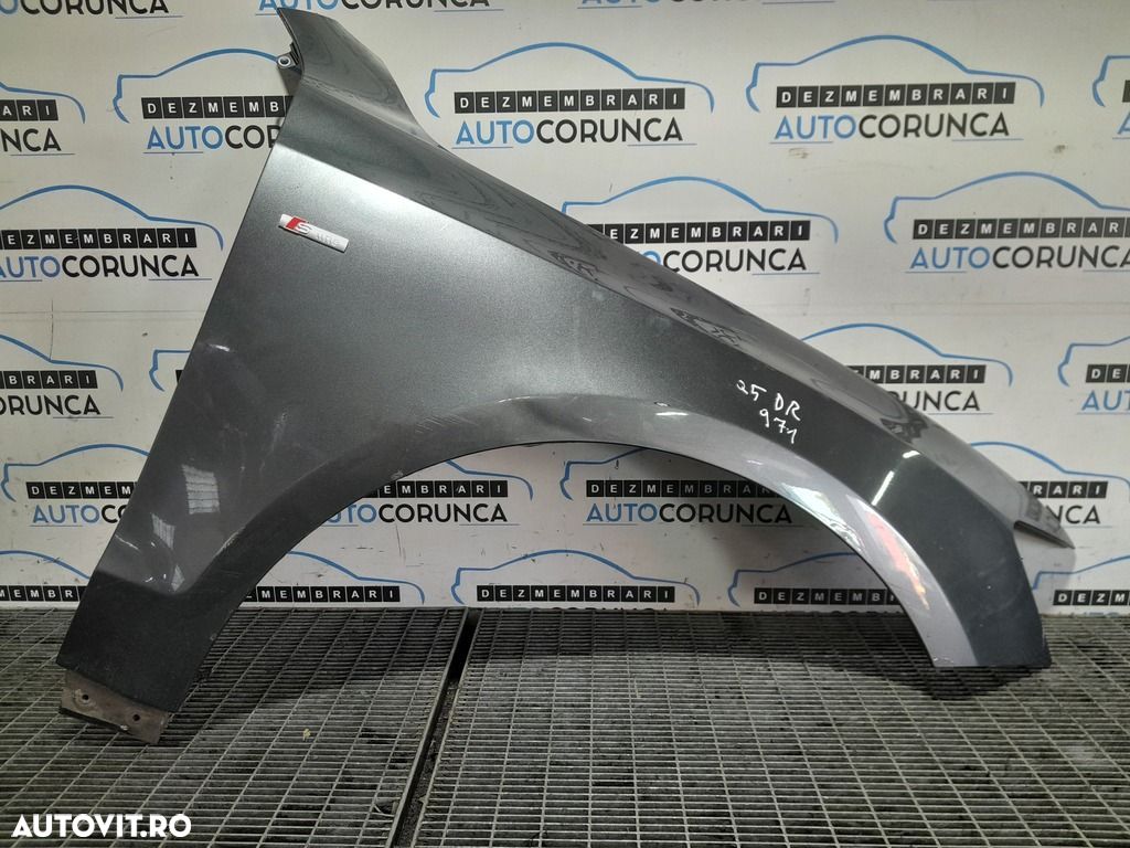 Aripa Dreapta Fata Audi Q5 2008 - 2012 4 Usi GRI (971) MICA INDOITURA - 1