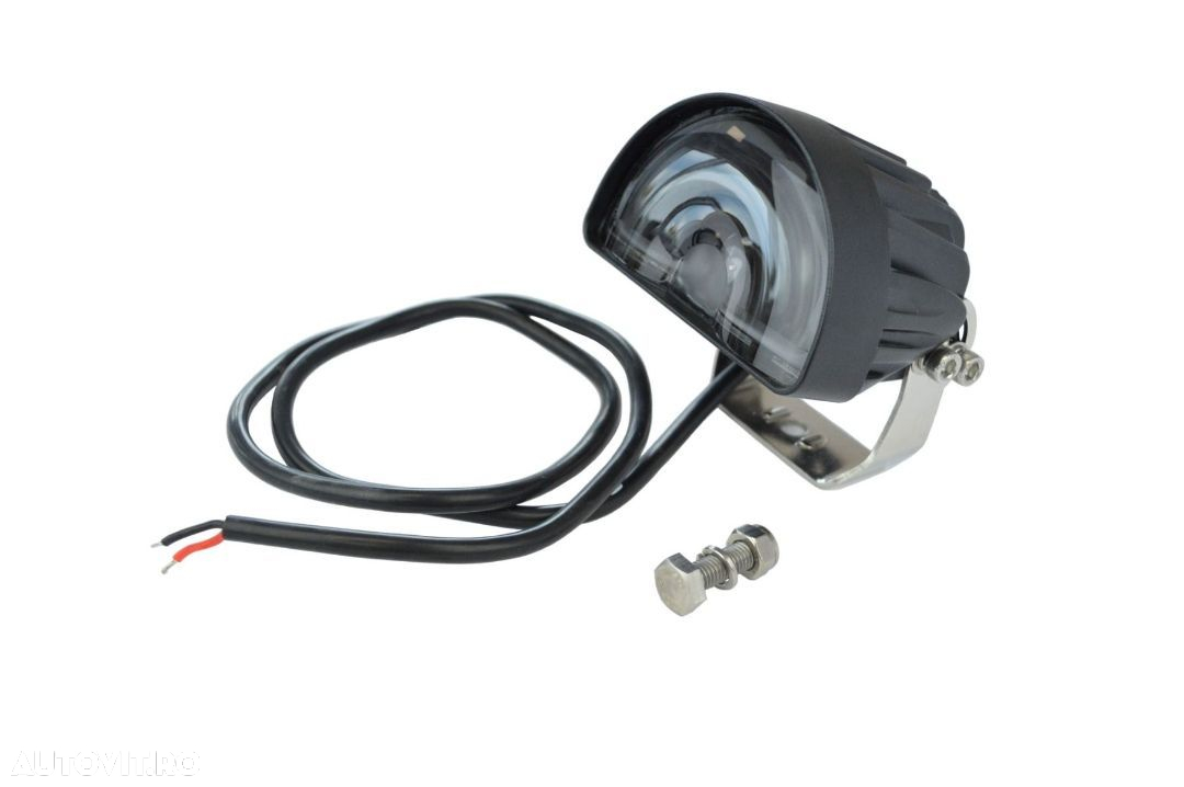 Lumină circulară roșie de siguranță - 10-80V, 20W, 1000lm - 5