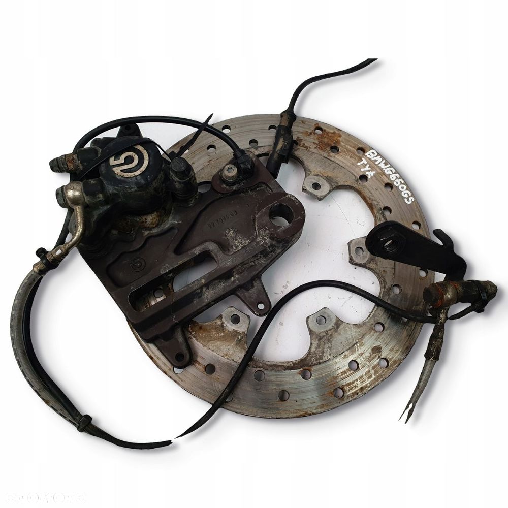 ZACISK HAMULCOWY TARCZA TYŁ BMW G650GS G 650 GS R13 11-14 tylna tarcza ABS - 9