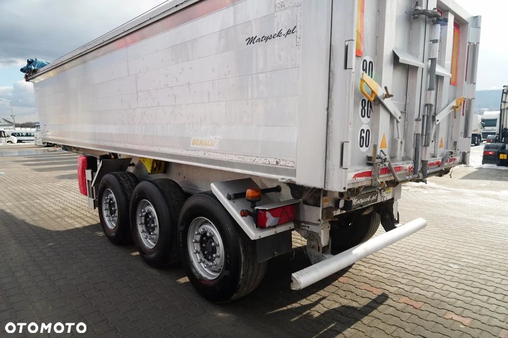 Benalu WYWROTKA / 27 m3 / ALUMINIOWA / OŚ PODNOSZONA / WAGA: 5 100 KG /  ELEKTRYCZNA PLANDEKA - 11