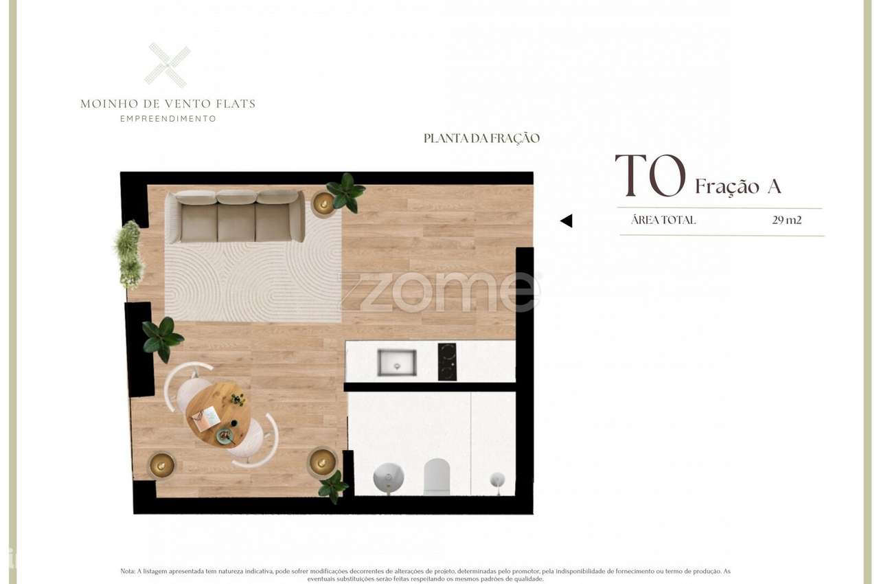 Apartamento T0 A Condominio Moinho de Vento - Grande imagem: 4/19