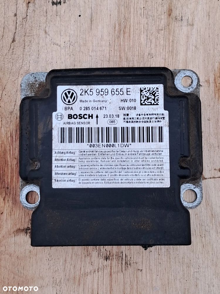 Volkswagen Caddy 4 lift 2015-2020r moduł sensor airbag 2k5959655e - 1