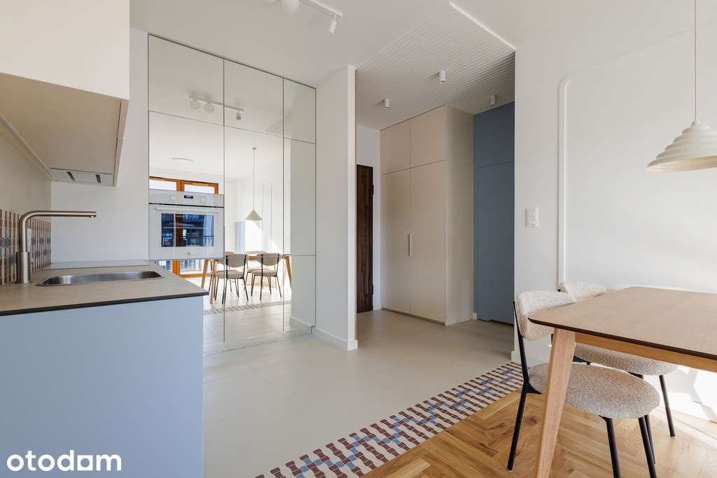 Designerskie 2 pokoje | Wilanów | balkon | klima