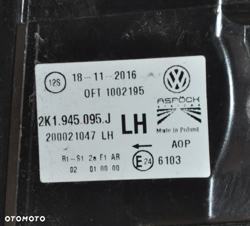 VW CADDY 2K1945095J LEWA 16- ORYGINAŁ - 3