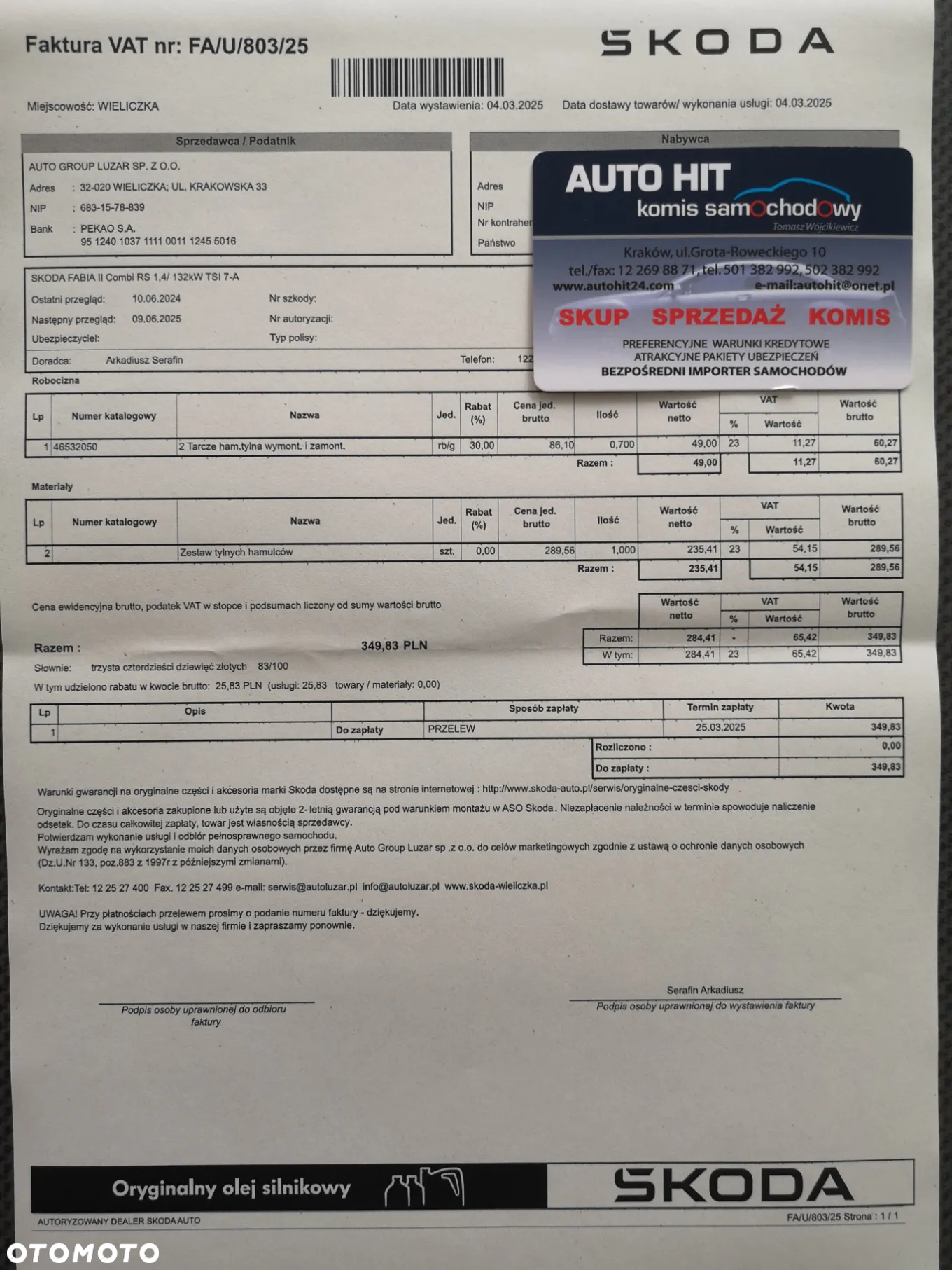 Skoda Fabia 1.4 TSI Combi DSG RS - 10