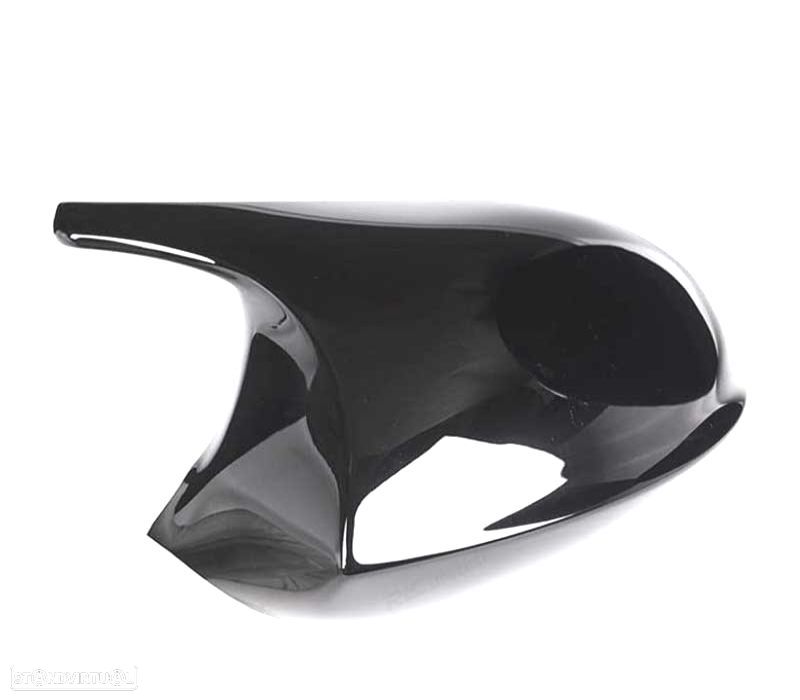 CAPAS DE ESPELHOS RETROVISORES BMW E92 E93 06-10 LOOK M3 PRETO BRILHANTE - 2